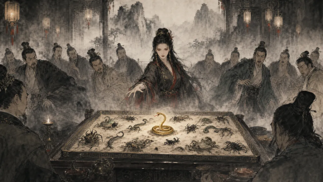 何铁手展示沙盘，小金蛇昂首制伏群毒