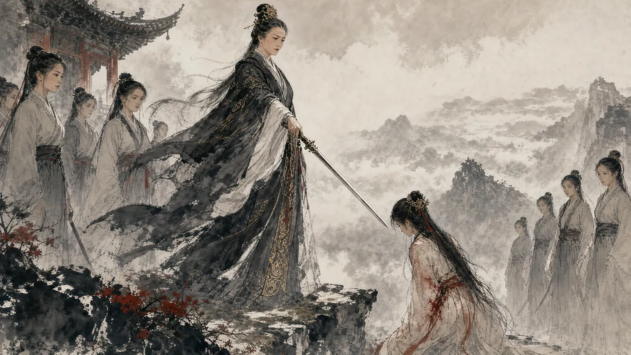 灭绝师太于峨眉绝顶审判纪晓芙