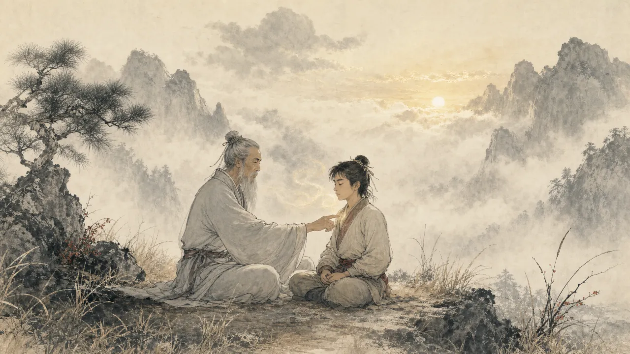 马钰教郭靖呼吸吐纳，打下内功根基