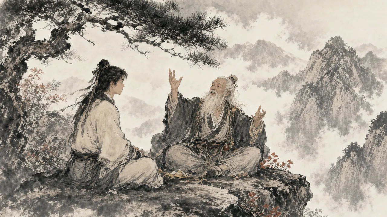 周伯通向郭靖讲述黄裳故事