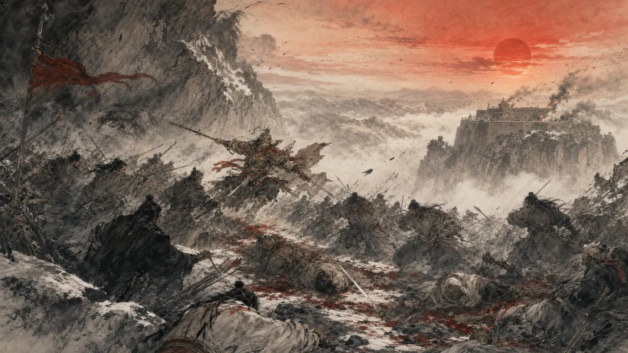 夕阳如血，雁门关外的伏击惨战