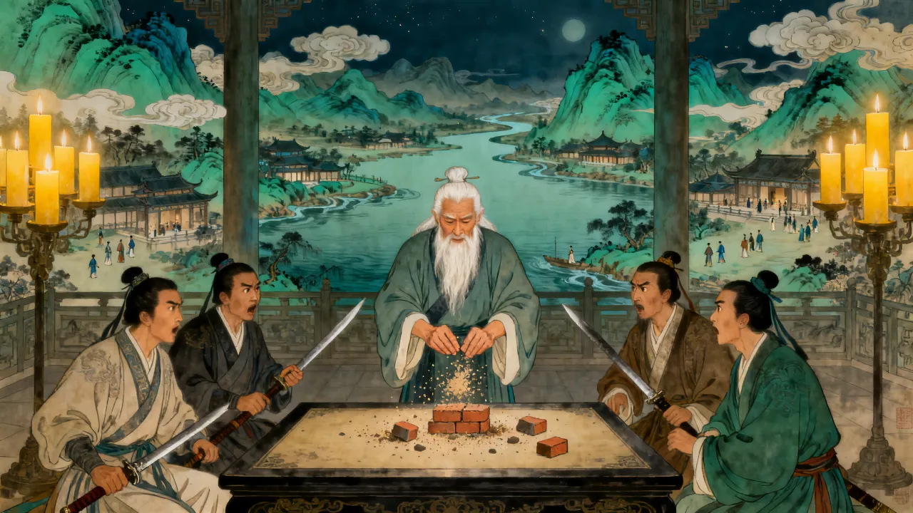 归云庄夜宴，一位假前辈捏碎砖石
