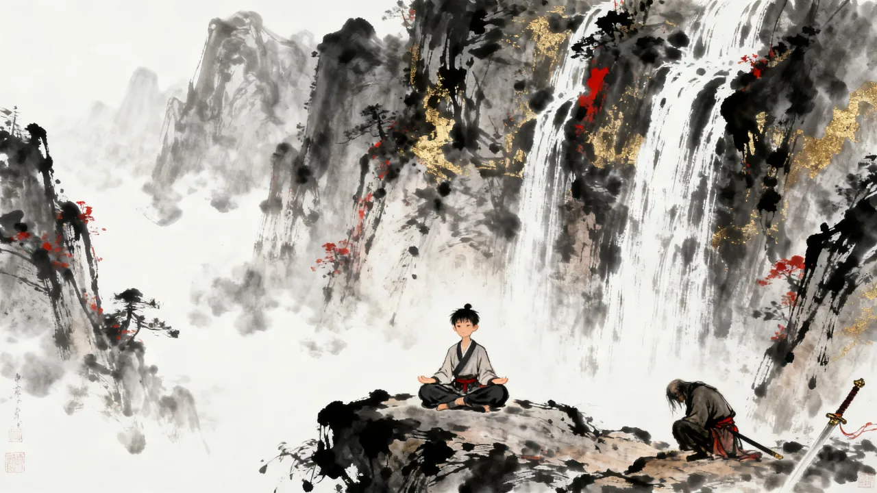 山谷五年，一人练功，一人熬苦